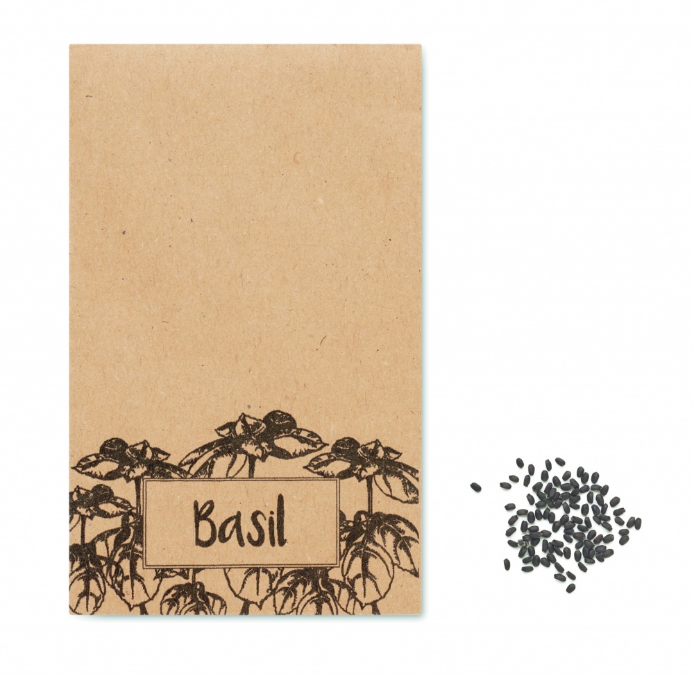 Logotrade promotional merchandise photo of: Basil seeds in craft envelope