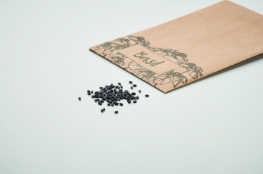 Logo trade advertising product photo of: Basil seeds in craft envelope