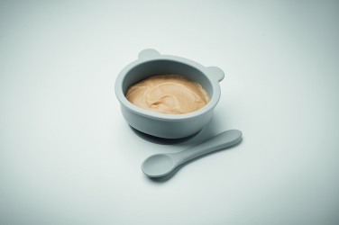 Logo trade promotional gift photo of: Silicone spoon, bowl baby set