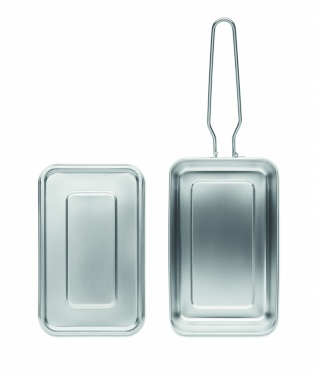 Logo trade advertising products image of: Stainless steel lunch box