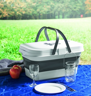 Logo trade corporate gifts image of: Collapsible picnic basket