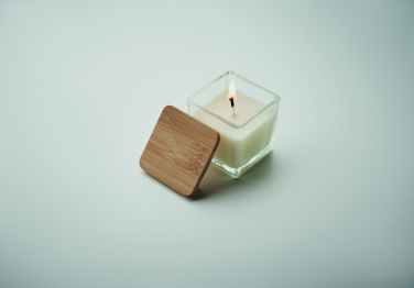 Logotrade promotional products photo of: Squared fragranced candle 50gr