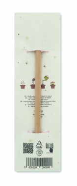 Logotrade promotional merchandise image of: Natural pencil in seeded pouch