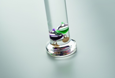 Logo trade promotional giveaways image of: Galileo thermometer glass 28cm