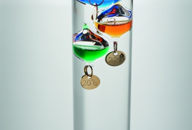 Logo trade corporate gifts image of: Galileo thermometer glass 28cm