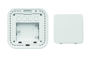 Logotrade promotional products photo of: Recycled ABS/RPET alarm clock Stuttgart