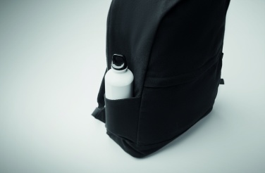 Logo trade promotional gifts image of: A 15-inch laptop backpack made of recycled pre-consumer cotton and recycled polyester with customizable printing.