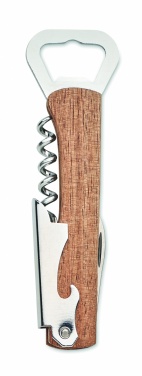 Logotrade advertising product image of: 3 in 1 bamboo bottle opener WOOL