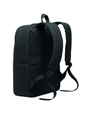 Logo trade advertising products picture of: Slim 15 inch laptop backpack made of 600D RPET polyester with a 210D lining and customizable printing