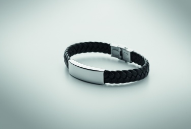 Logotrade advertising product image of: Braided faux leather bracelet