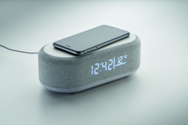 Logo trade promotional gifts picture of: 15W wireless charging speaker