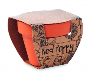 Logotrade promotional giveaway image of: Terracotta pot 'poppy'