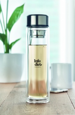 Logotrade promotional item picture of: Bottle with touch thermometer