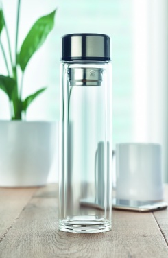 Logo trade promotional gifts picture of: Bottle with touch thermometer