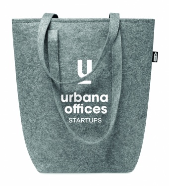 Logo trade promotional giveaways picture of: RPET felt shopping bag
