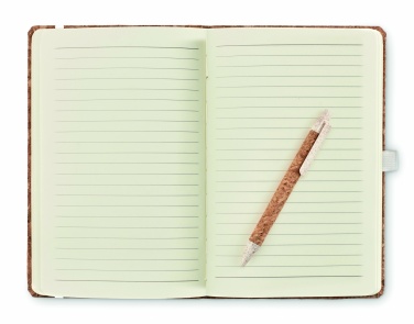 Logotrade promotional product picture of: A5 cork notebook with pen