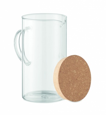 Logo trade promotional merchandise picture of: Borosilicate glass decanter 1L