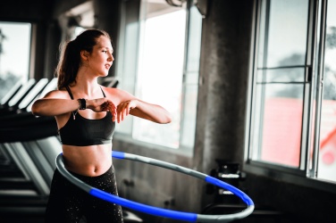 Logotrade promotional giveaway image of: Hula hoop in RPET pouch