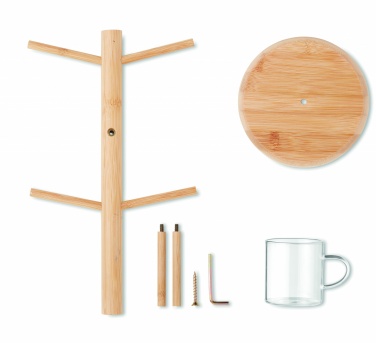 Logotrade promotional gift image of: Bamboo cup set holder