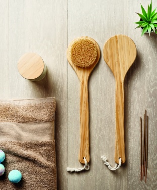 Logo trade advertising products image of: Bamboo bath brush