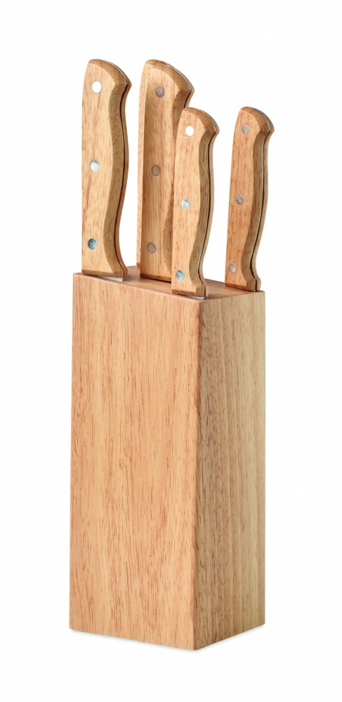 Logotrade promotional items photo of: 5 piece knife set in base