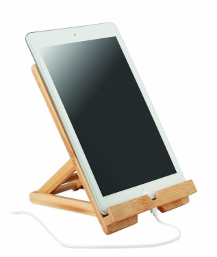 Logotrade promotional products photo of: Bamboo tablet stand TUANUI