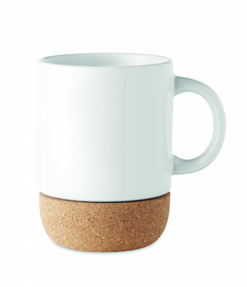 Logo trade promotional giveaways image of: Sublimation mug with cork base