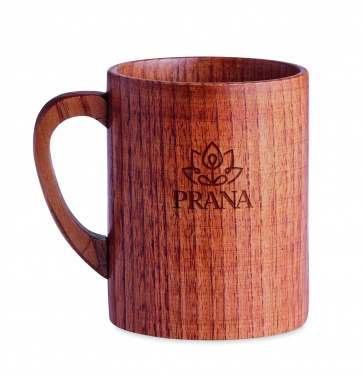 Logotrade promotional items photo of: Oak wooden mug 280 ml