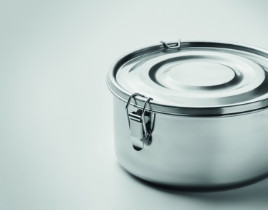 Logo trade promotional gifts image of: Set of 2 stainless steel boxes