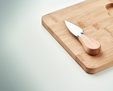 Logotrade advertising product image of: Cheese board set in bamboo Bremen