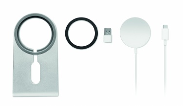 Logo trade promotional gifts picture of: Portable magnetic charger 15W