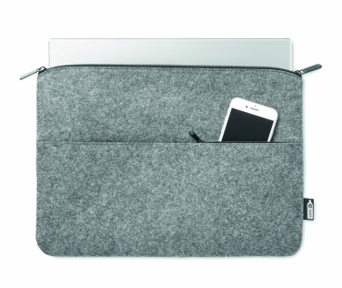Logotrade corporate gift picture of: RPET felt zipped laptop bag
