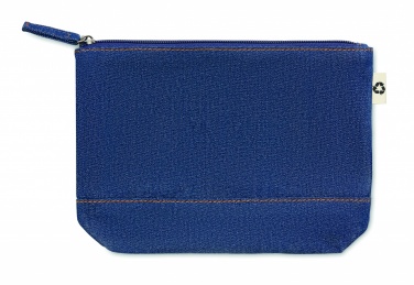 Logo trade promotional gifts picture of: Recycled denim cosmetic pouch