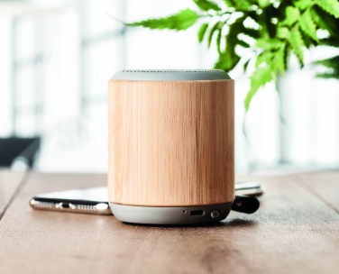 Logotrade corporate gifts photo of: 5.3 wireless bamboo speaker