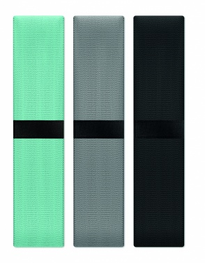 Logo trade promotional products image of: Set of 3 fitness bands in pouch