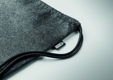 Logotrade promotional gift picture of: RPET felt drawstring bag
