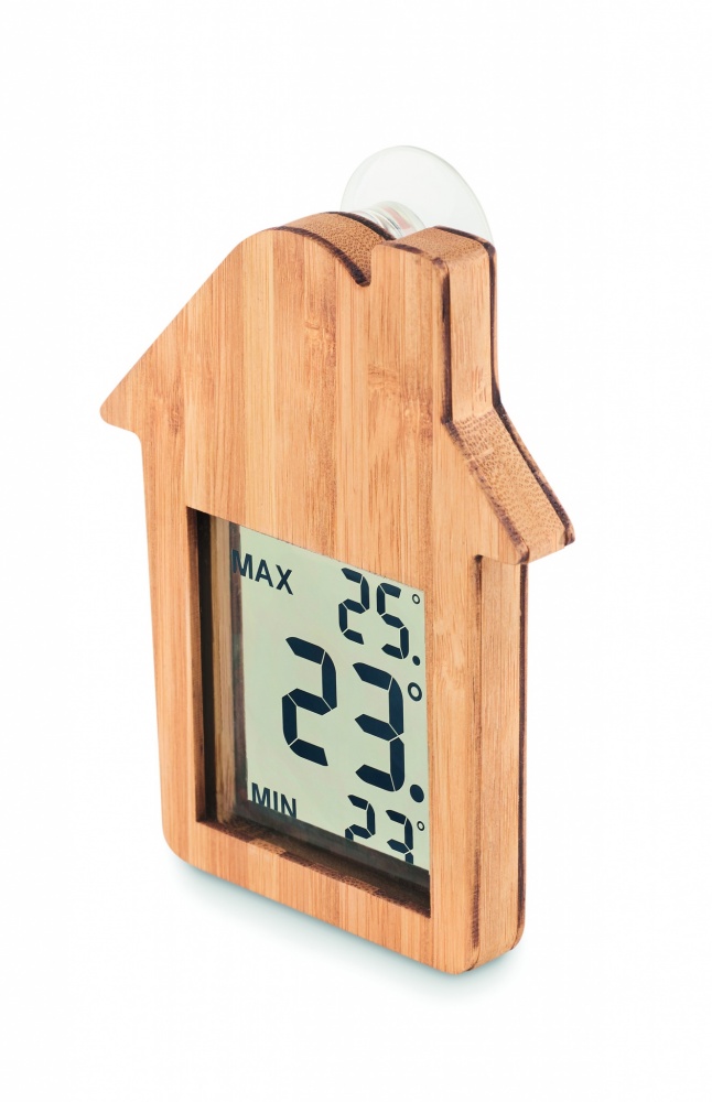 Logotrade promotional merchandise picture of: Bamboo weather station HISA