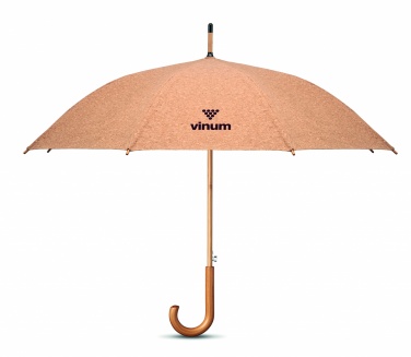 Logo trade promotional giveaways picture of: 25 inch cork umbrella