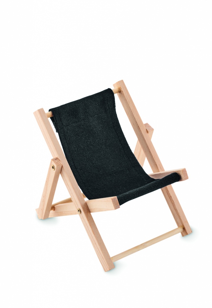 Logo trade promotional giveaways image of: Deckchair-shaped phone stand