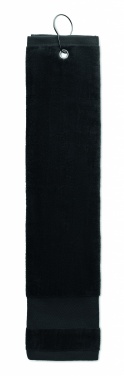 Logo trade promotional gift photo of: Cotton golf towel with hanger