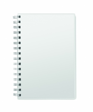Logo trade corporate gifts image of: A5 RPET notebook recycled lined