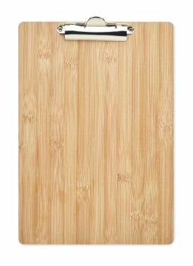 Logo trade promotional gift photo of: A4 bamboo clipboard