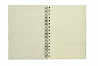 Logotrade promotional products photo of: A5 grass notebook 80 lined