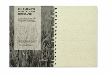 Logotrade corporate gifts photo of: A5 grass notebook 80 lined