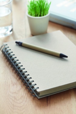 Logotrade advertising product picture of: A5 grass notebook 80 lined