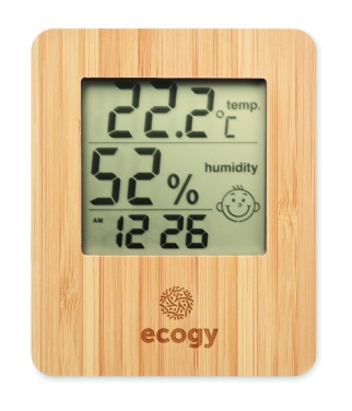 Logotrade corporate gift picture of: Bamboo weather station