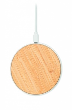 Logotrade promotional gifts photo of: Bamboo wireless charger 10W