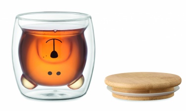 Logo trade advertising product photo of: Double wall borosilicate mug