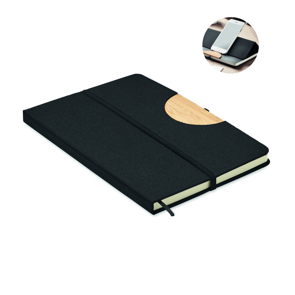 Logo trade promotional item photo of: A5 RPET notebook 80 lined