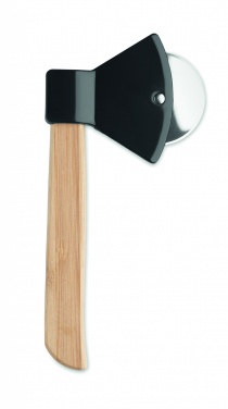 Logo trade promotional items image of: Pizza cutter bamboo handle